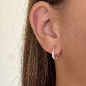 Argola Click 1 x Zircônias 12 mm
