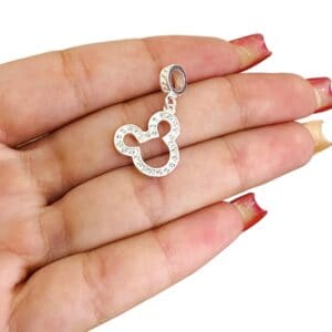 Berloque Mickey Com Zircônias