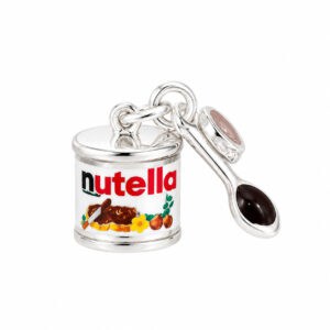 Berloque Nutella com Colher em Prata 925 – 12 mm