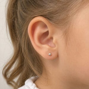 Brinco Bolinha Lisa em Prata 925 – 2 mm