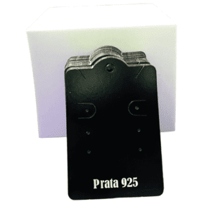 20 Cartelas 7,7 x 5,3 cm Tag Prata 925