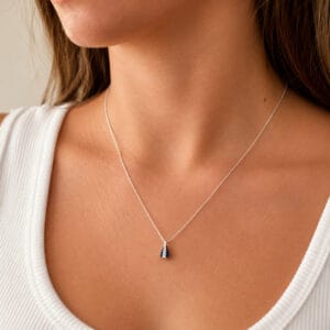 Colar Nossa Senhora Aparecida Delicado Corrente 45 cm Pingente 8 mm