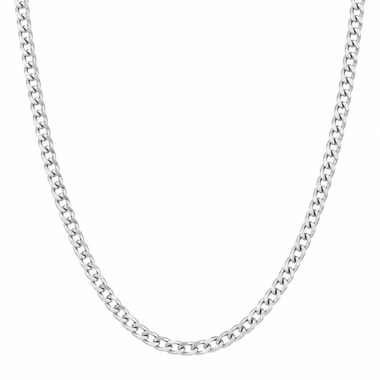 Corrente Masculina Grumet em Prata 925 4 mm – 60 cm ou 70 cm (1)