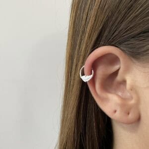 Piercing Argolinha Lisa e Pena