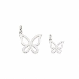 Pingente Borboleta Vazado em Prata 925 – 10 mm ou 20 mm