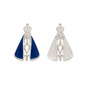 Pingente Nossa Senhora Aparecida em Prata 925 – 20 mm x 14 mm