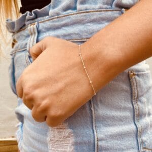 Pulseira Veneziana com Bolinhas