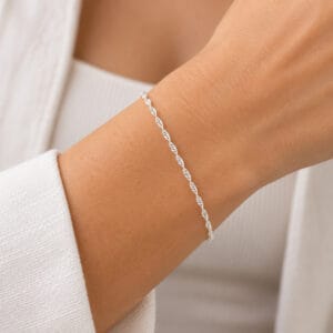 Pulseira Singapura em Prata 925 – 18 cm