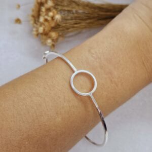 Bracelete Geométrico Círculo Vazado
