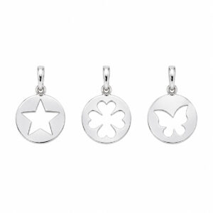 Pingente Medalha Vazado em Prata 925 – 12 mm