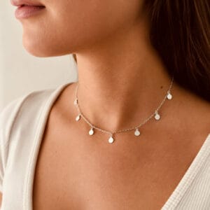 Choker Medalhinhas Prata Legítima