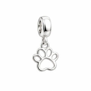 Berloque Patinha de Pet Vazado em Prata 925 – 7 mm