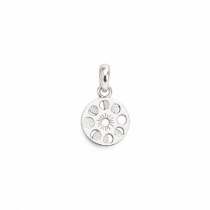 Pingente Fases da Lua em Prata 925 – Medalha 16 mm
