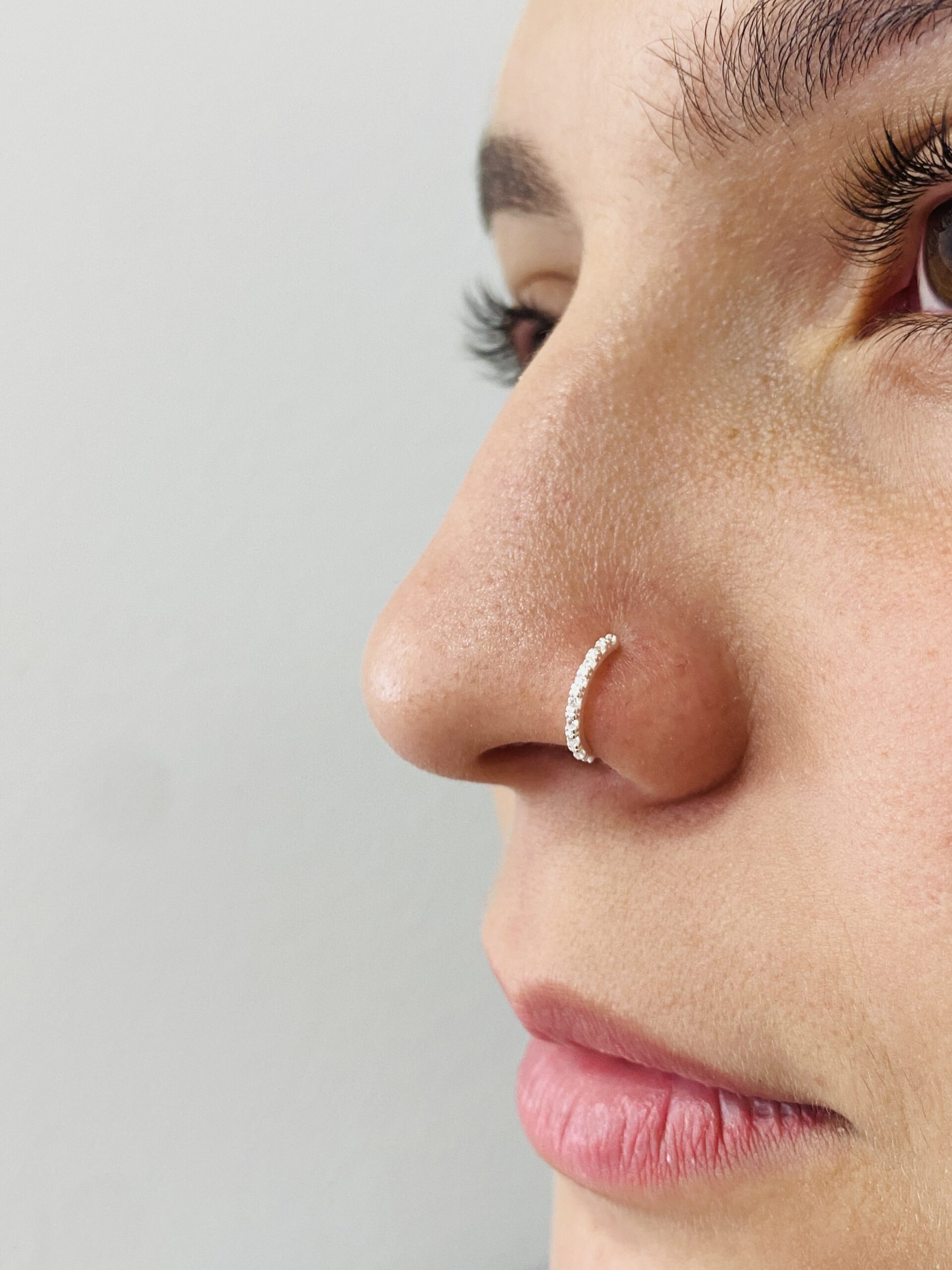 Piercing de nariz argola 8 mm - Das Pratas 925