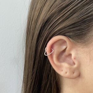 Piercing Cartilagem Coração 10 mm