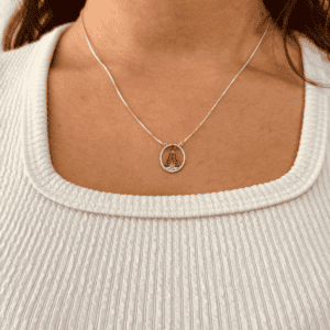 Colar Nossa Senhora Prata Bali