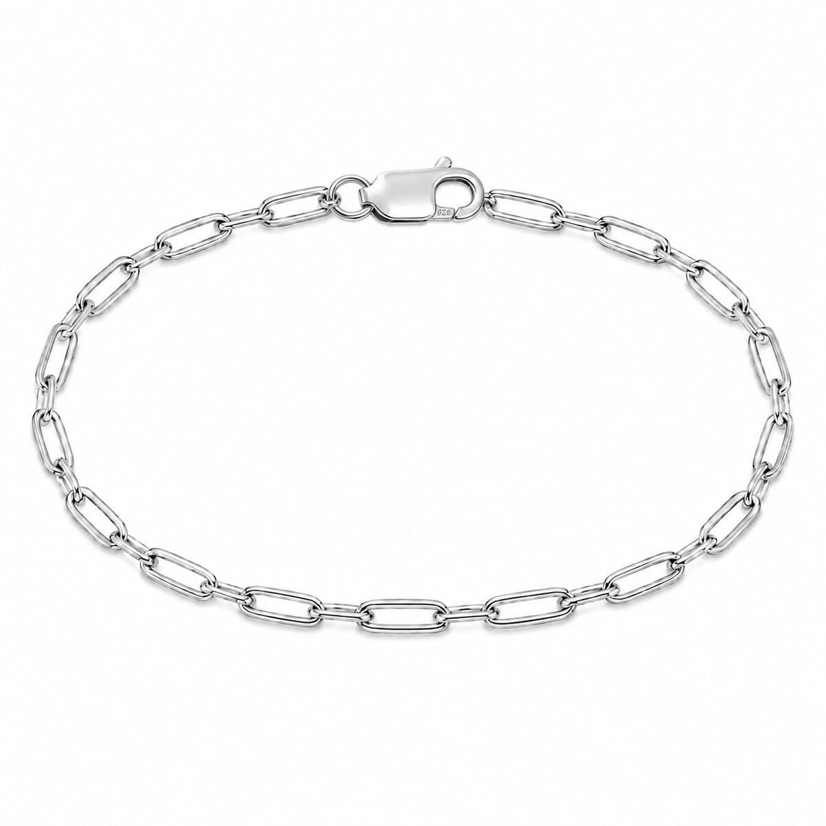 Tornozeleira Elo Alongado em Prata 925 – 25 cm (3)