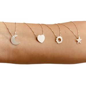 Colar Veneziana Chapinhas Minimalistas