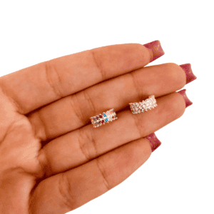 Piercing Dupla de Zircônias 10 mm