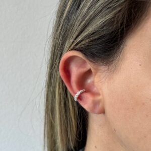 Piercing Fake Zircônias Embutidas 12 mm