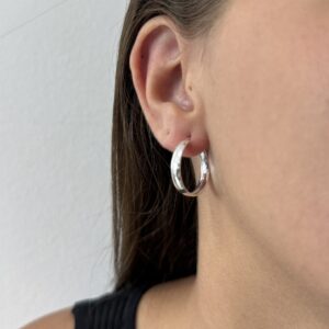 Argola Fio Liso Bojuda 20 mm