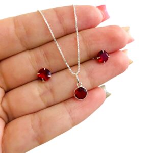 Conjunto Zircônia Redonda Vermelha