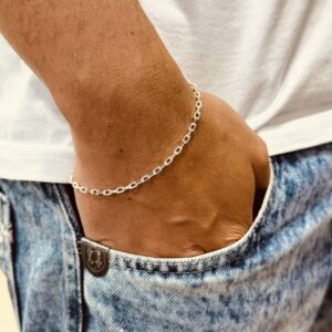 Pulseira Masculina Cartier Longa 4 mm