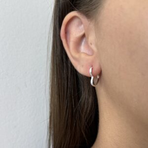 Argola Coração Fio Liso 13 mm