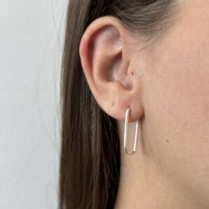 Argola Retangular 12 mm x 23 mm