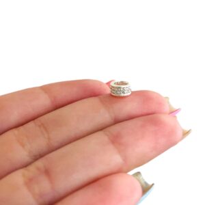 Berloque Separador Aro de Zircônia 3 mm