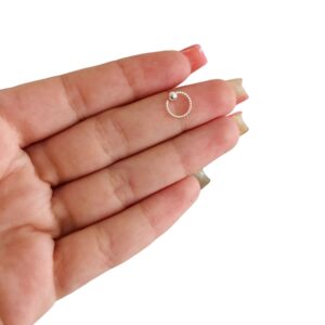 Piercing Argola Torcida Com Bolinha 6 mm
