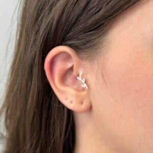 Piercing Galho Cristal