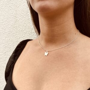 Colar Elo Portugues Borboleta Lisa