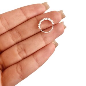Piercing Furo Conch Zircônias Cristais