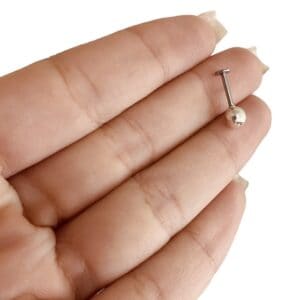 Piercing Pino Aço Bola Lisa