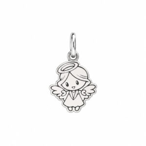 Pingente Anjinha Menina em Prata 925 – 11 x 13 mm