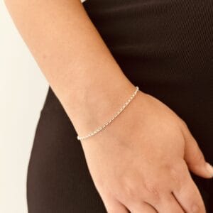 Pulseira Elo Português Diamantada