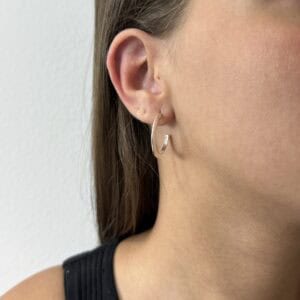 Argola Fio Liso com Tarraxa 20 mm