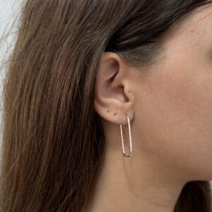 Argola Retangular 17 mm x 30 mm