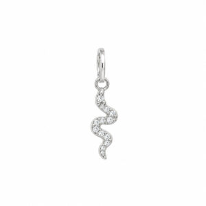 Pingente Cobra Cravejada em Prata 925 – 5 x 13 mm