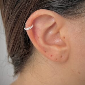 Piercing Fake Argola Mini Cravejada