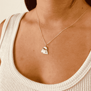 Colar Veneziana Stitch Carinhoso a Laser