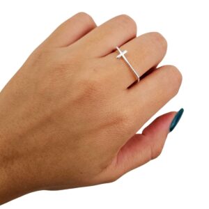 Anel Cruz Lisa 6 mm x 20 mm