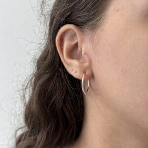 Argola Unissex Fio liso 20 mm