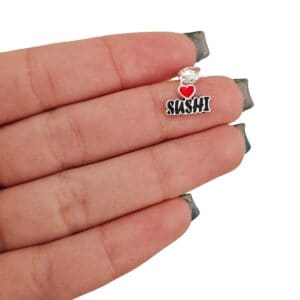 Berloque Eu Amo Sushi