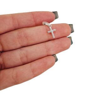 Berloque Cruz Bolinhas Mini