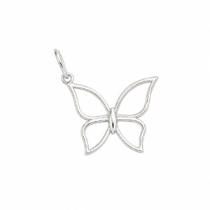 Pingente Borboleta Vazado em Prata 925 – 23 mm