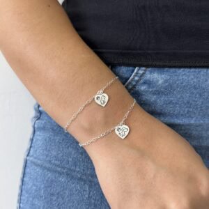 Pulseira Medalha Coração Pet