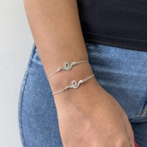 Pulseira Cobra Cravejada