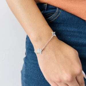Pulseira 3 Trevos Importados Detalhados